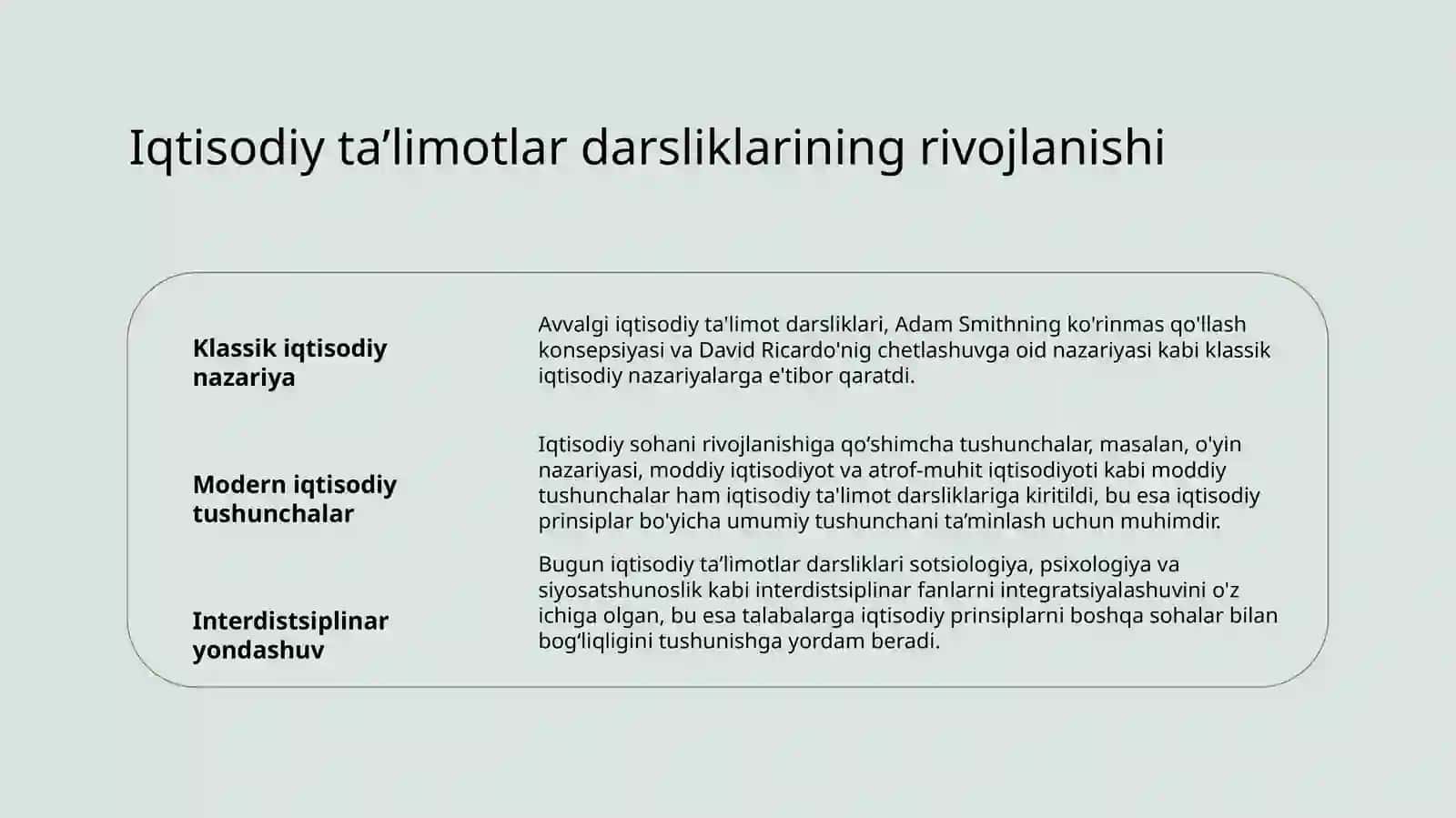 Iqtisodiy taʼlimotlar tarixi 4