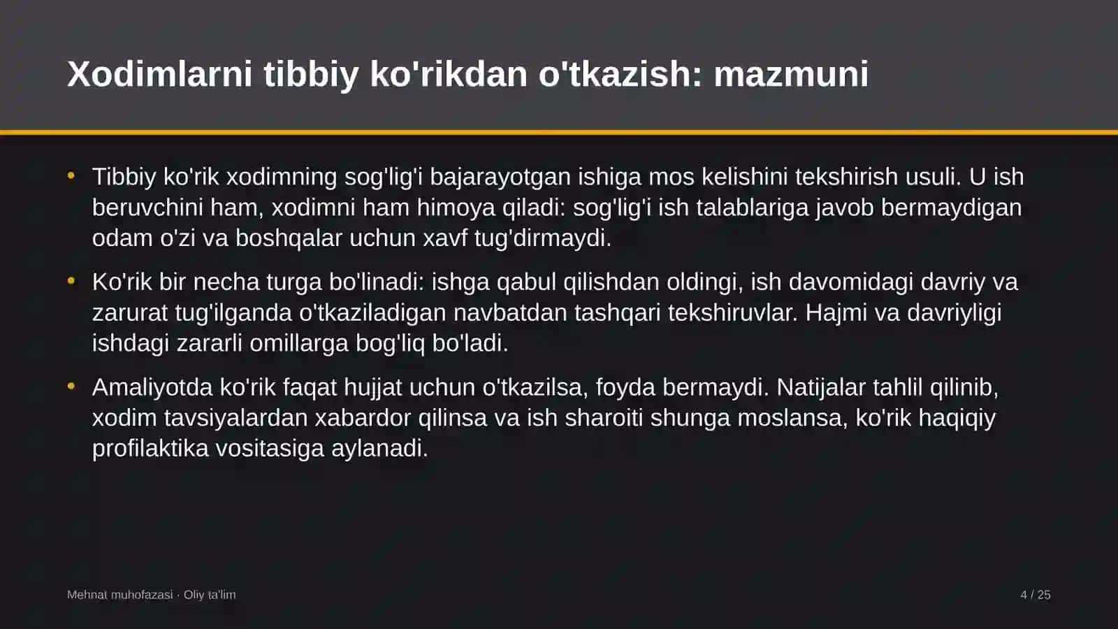 ulgurji bozorlarda xodimlarni tibbiy ko'rikdan o'tkazish 6111 4