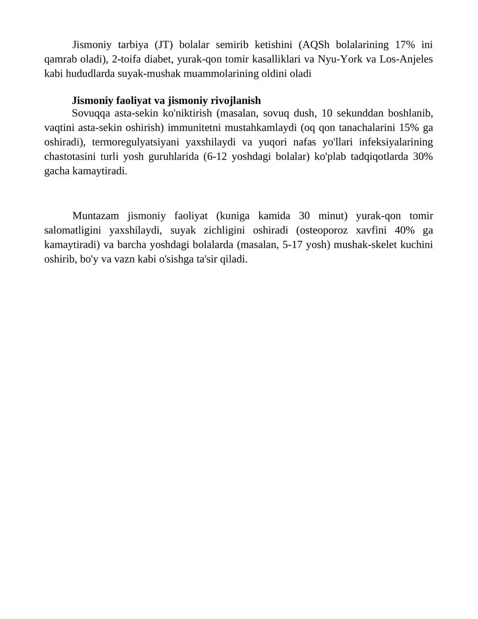 Jismoniy tarbiya va bolalar sportining gigienik mohiyati 4