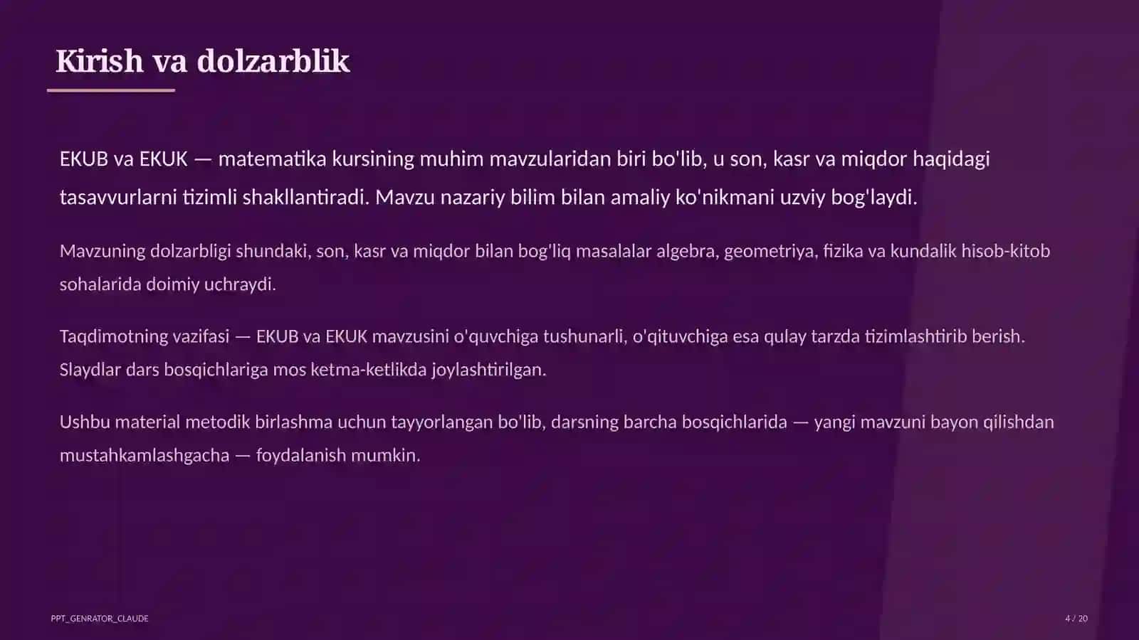 EKUB va EKUK (5-sinf) 4