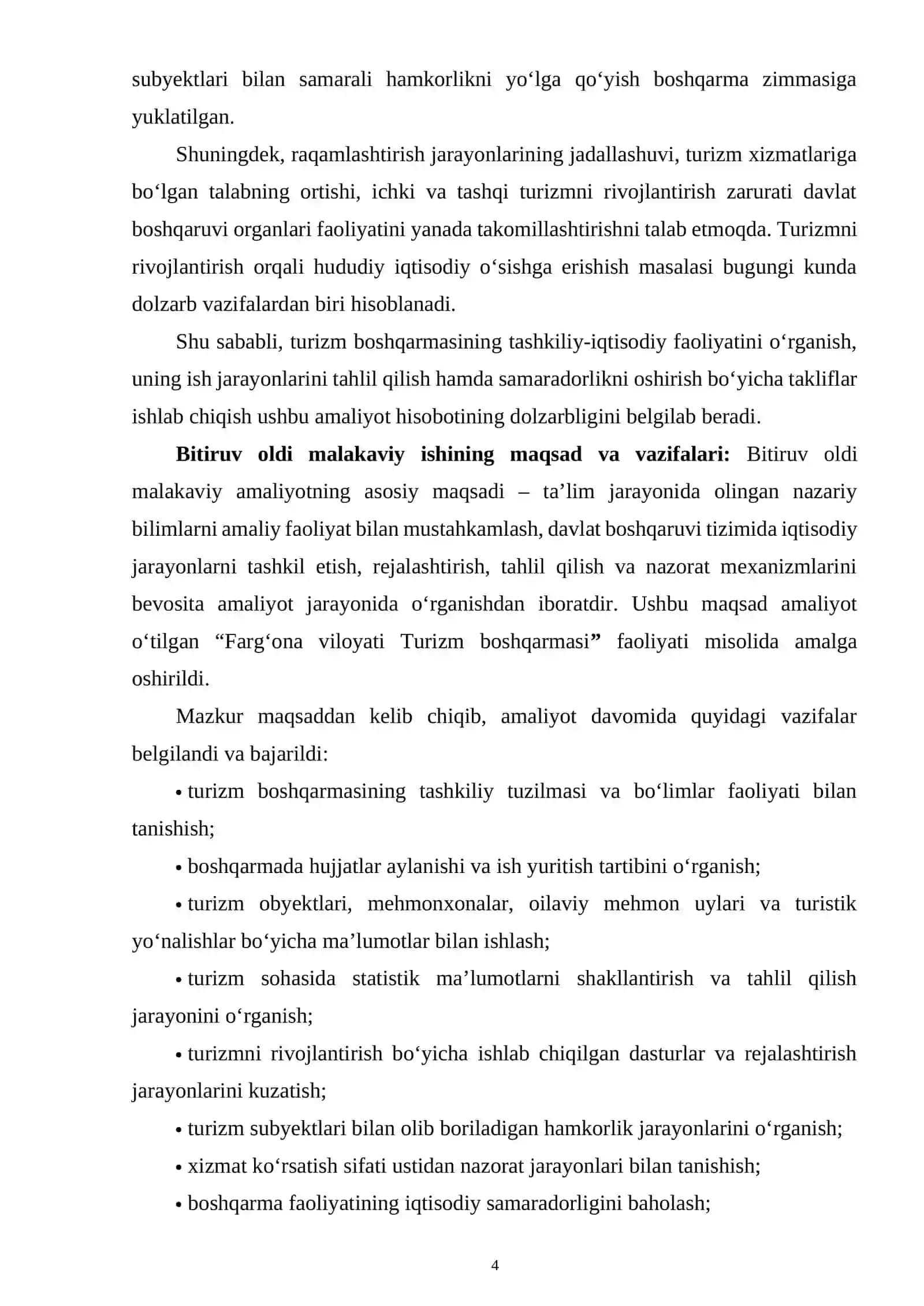 Farg‘ona viloyati, Turizm boshqarmasi. 4