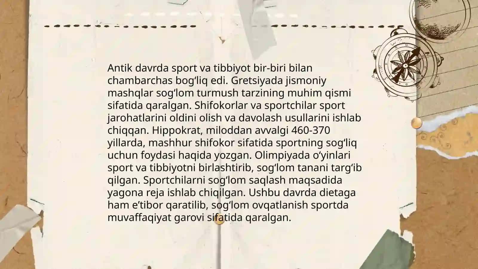 Sport tibbiyotining paydo boʻlishi va rivojlanishining qisqacha tarixi 4