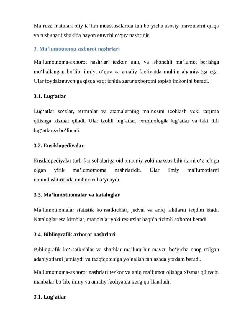 O‘quv nashrlar turlari 4