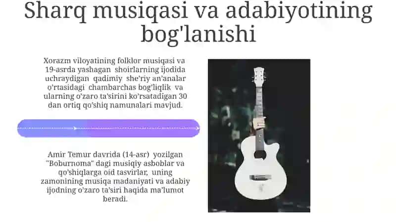 Sharq madaniyatining musiqa orqali ifodalanishi 4