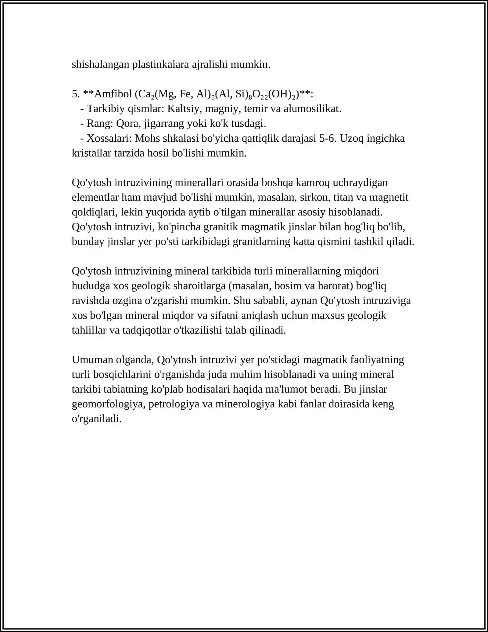 QO'YTOSH INTRUZIVINING PETROGRAFIK XUSUSIYATLARI 4