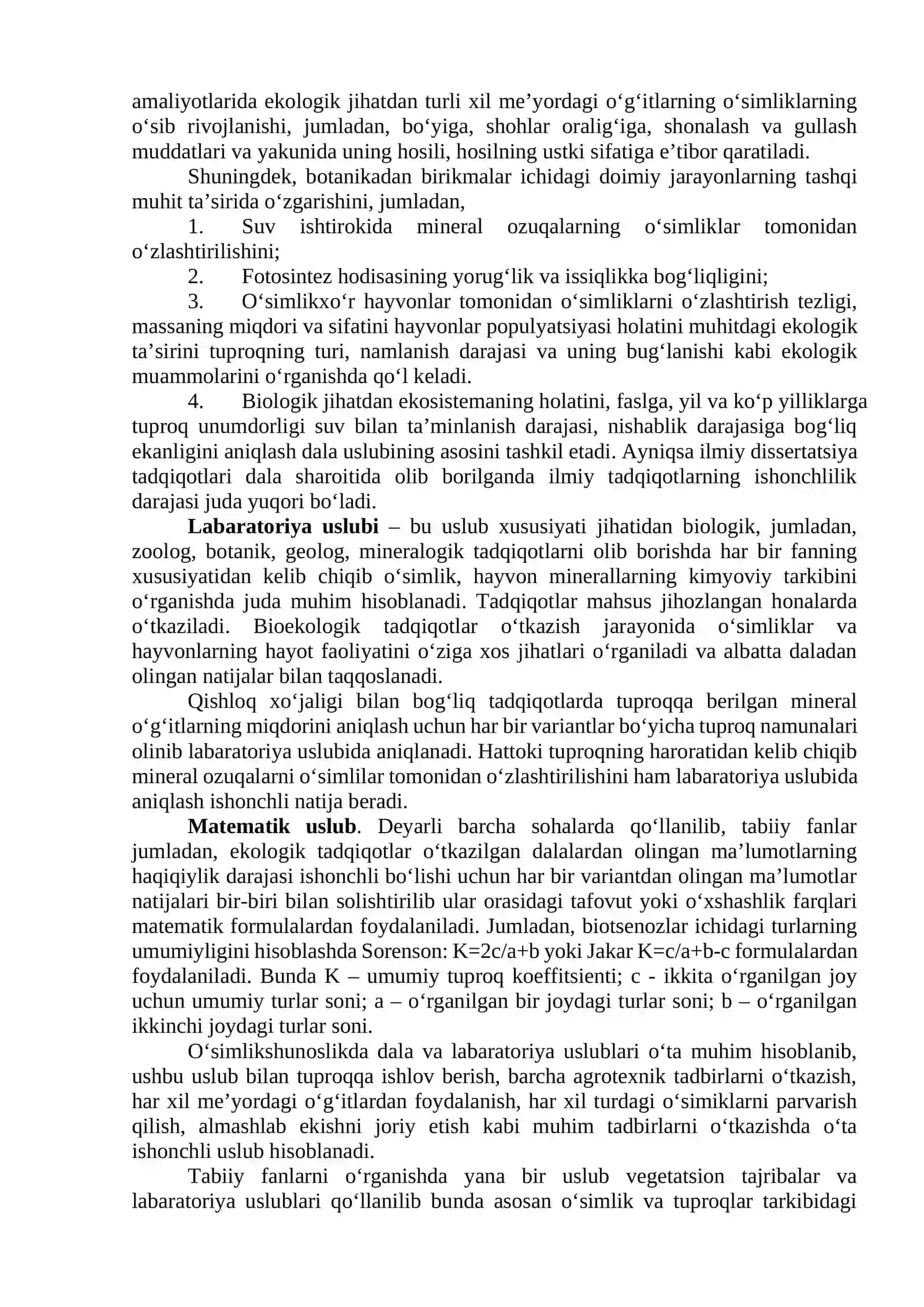 Ekologiya va atrof-muhit muhofazasi 4
