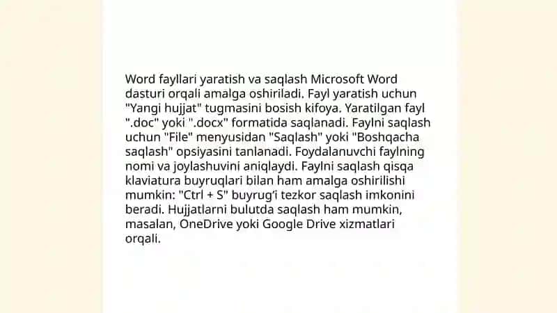 Microsoft Word dasturi 4