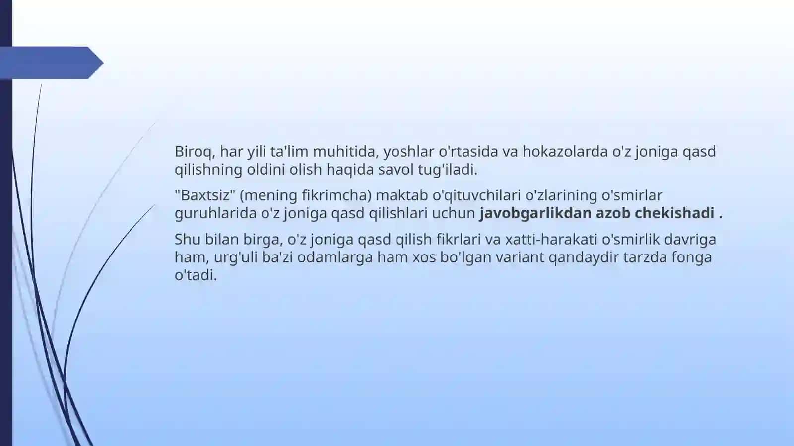 O'smirlarda o'z joniga qasd qilish xatti-harakatlarining oldini olish 4