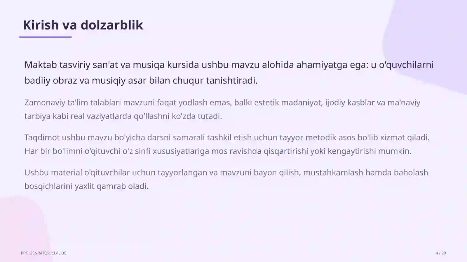 Me'morchilik yodgorliklari: Registon va Ichan-qal'a (6-sinf) 4