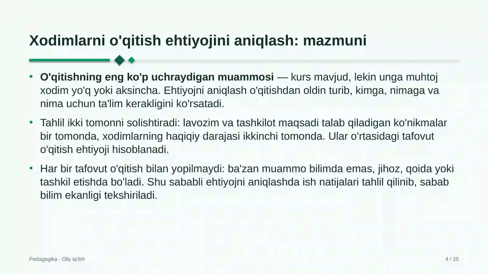 sement zavodlarida xodimlarni o'qitishga bo'lgan ehtiyojni aniqlash 6372 4