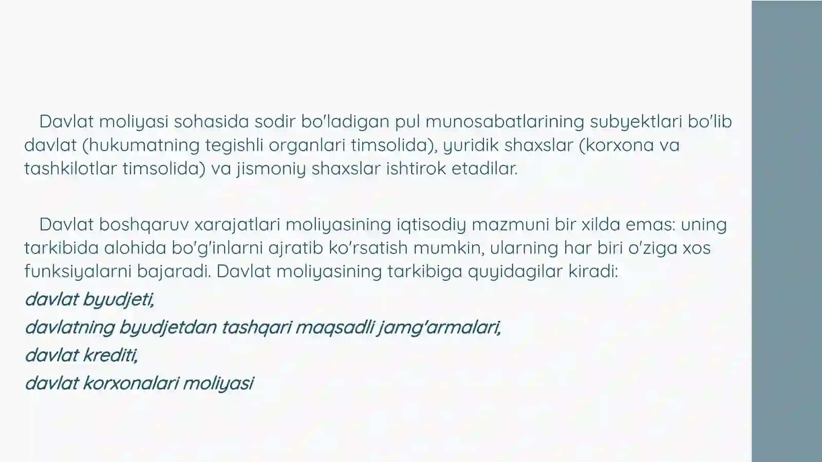DAVLAT BUDJETIDAN BOSHQARUV XARAJATLARINI MOLIYALASHTIRISHNING USLUBIY JIHATLARI 4