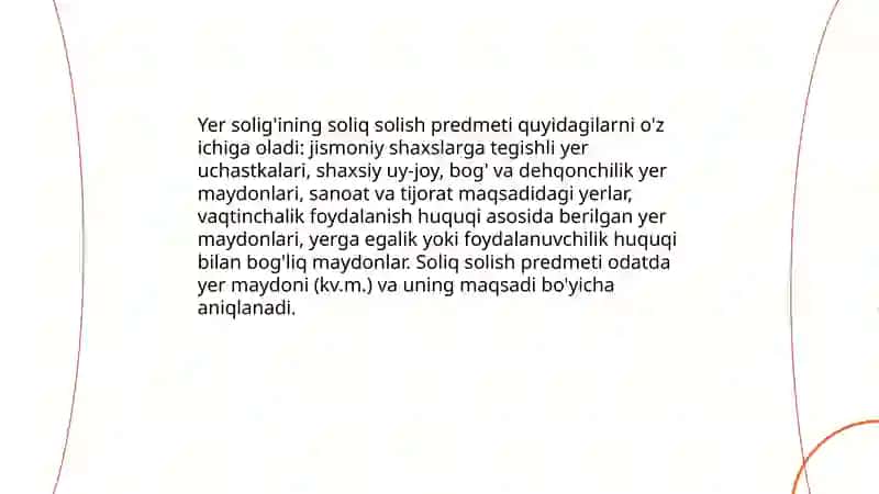 Jismoniy shaxslardan olinadigan yer soligʻi 4