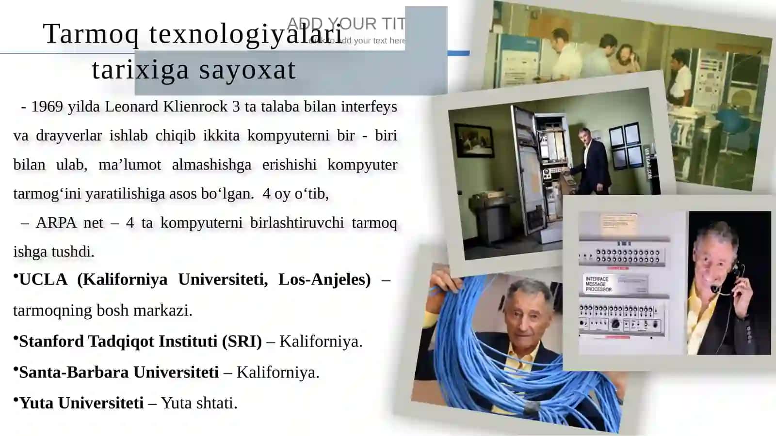 1-ma’ruza.Kompyutertarmoqlari,tarmoqtopologiyalari 4