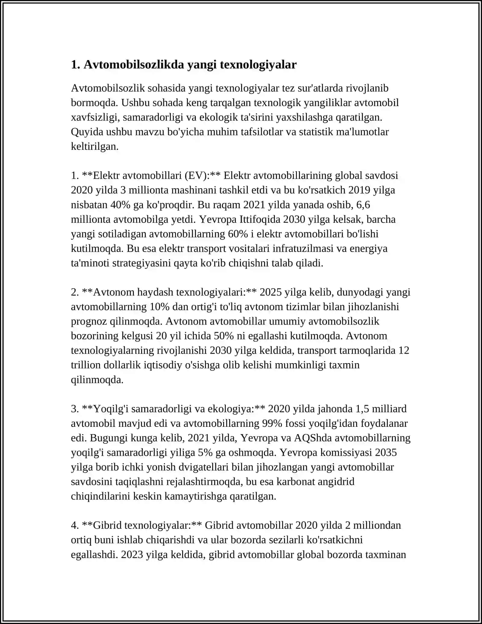 XITOY AVTOMOBILSOZLIGINING ZAMONAVIY RIVOJLANISH TENDENSIYALARI 4