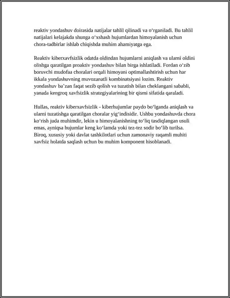 REAKTIV KIBERXAFSIZLIK HAQIDA TO‘LIQ MA‘LUMOT 4