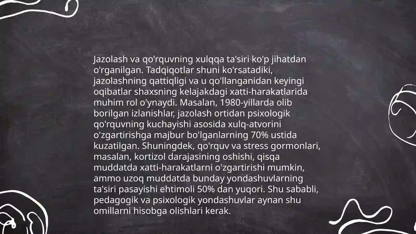 Taqdirlash va jazolash kishilar kishilar xulqiga qanday tasir ko’rsatadi 4