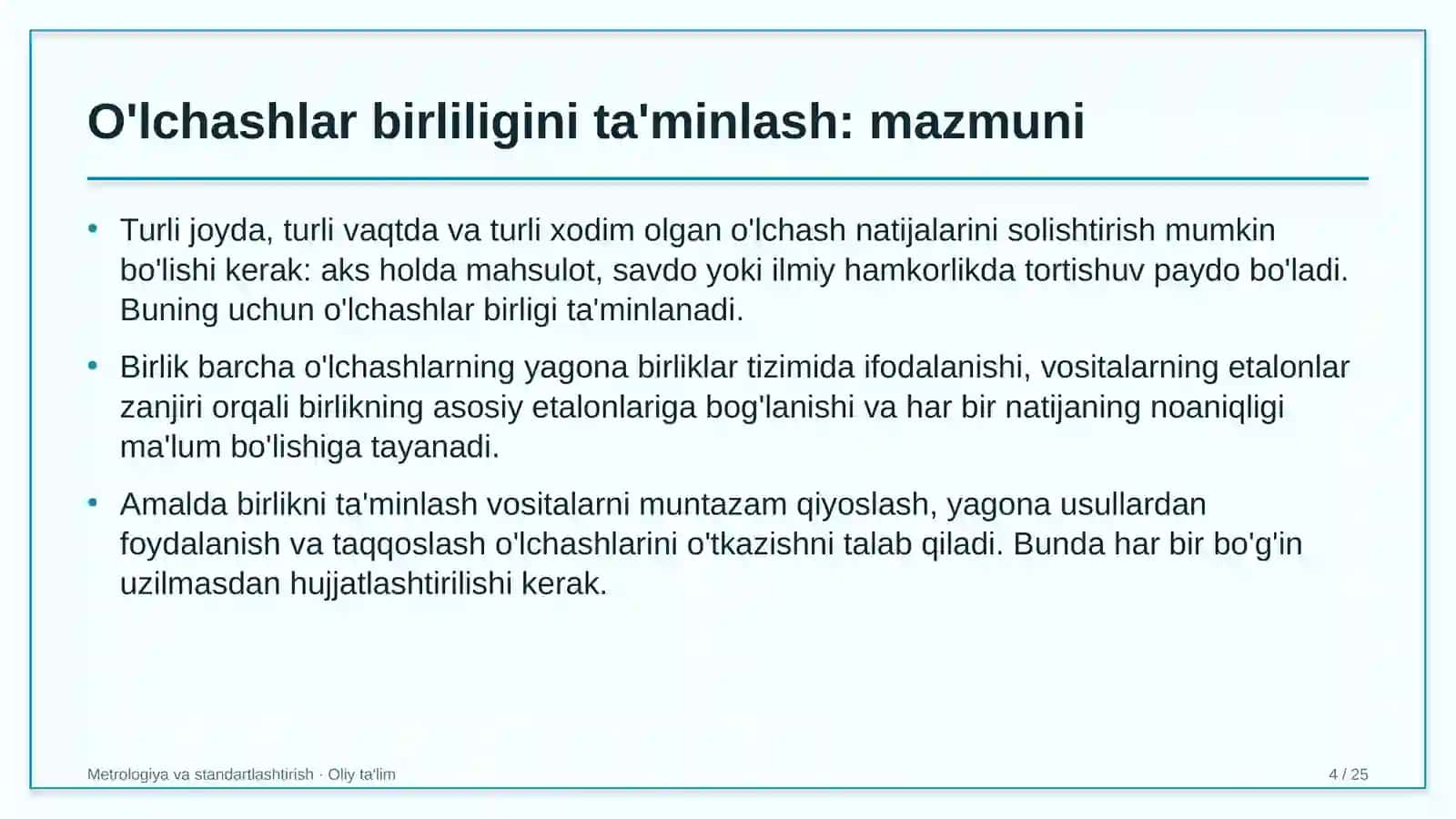 tijorat banklarida o'lchashlar birliligini ta'minlash 1014 4