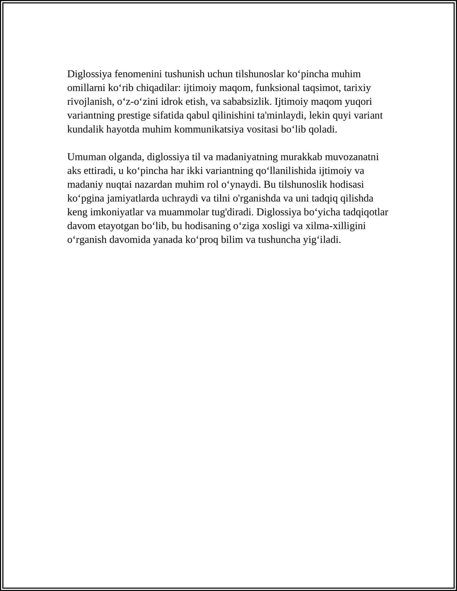 DIGLOSSIA 4