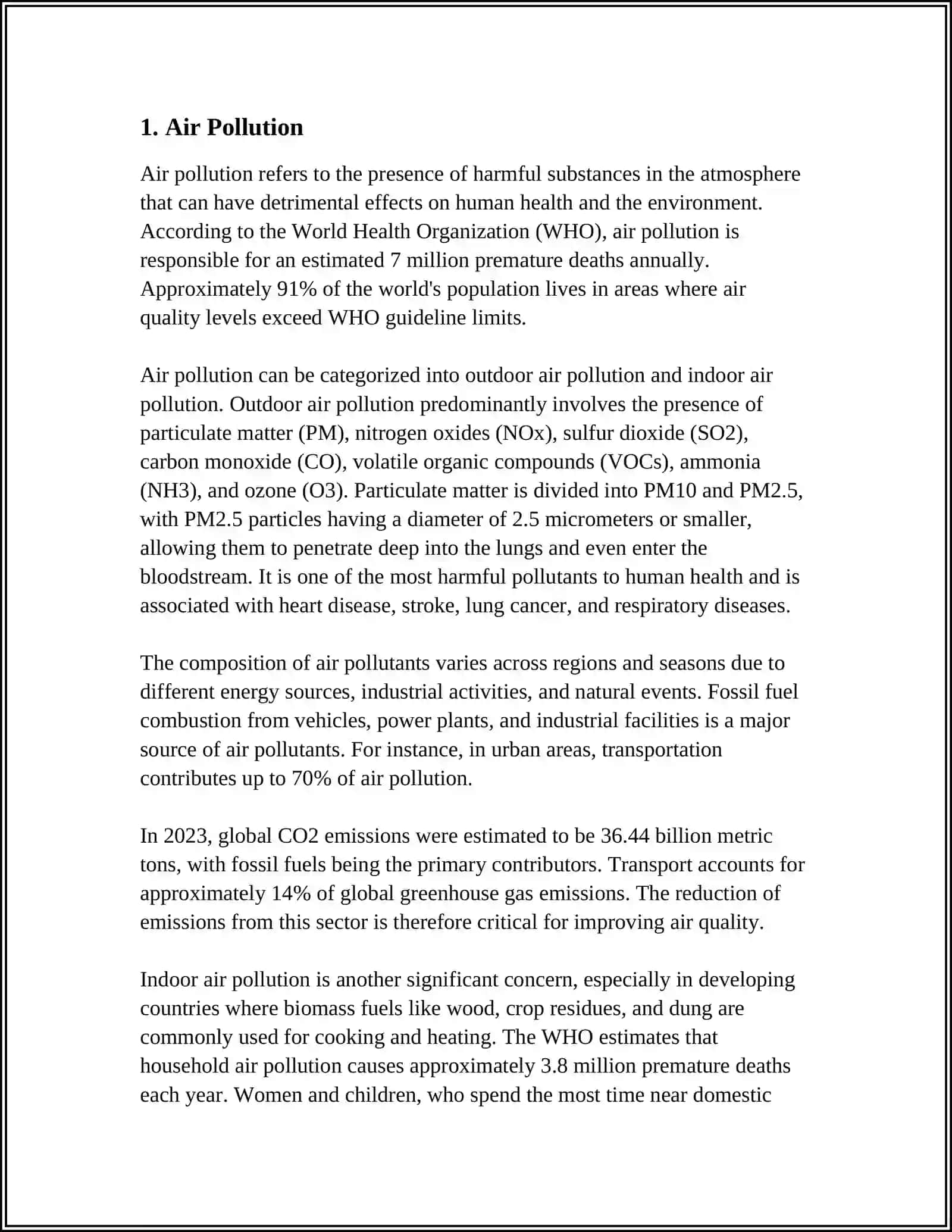 Dars ishlanma mavzusi: Environmental Problems 4