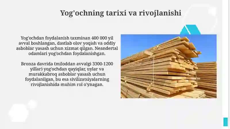 Yog'och qurilish materiallar va buyumlar 4