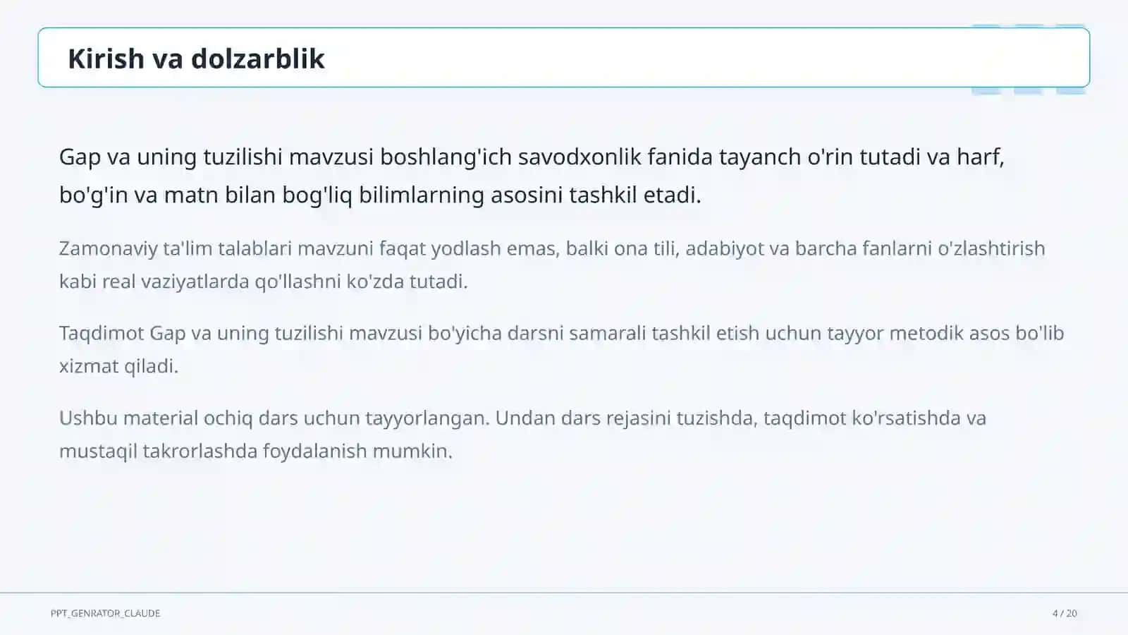 Gap va uning tuzilishi (1-sinf) 4