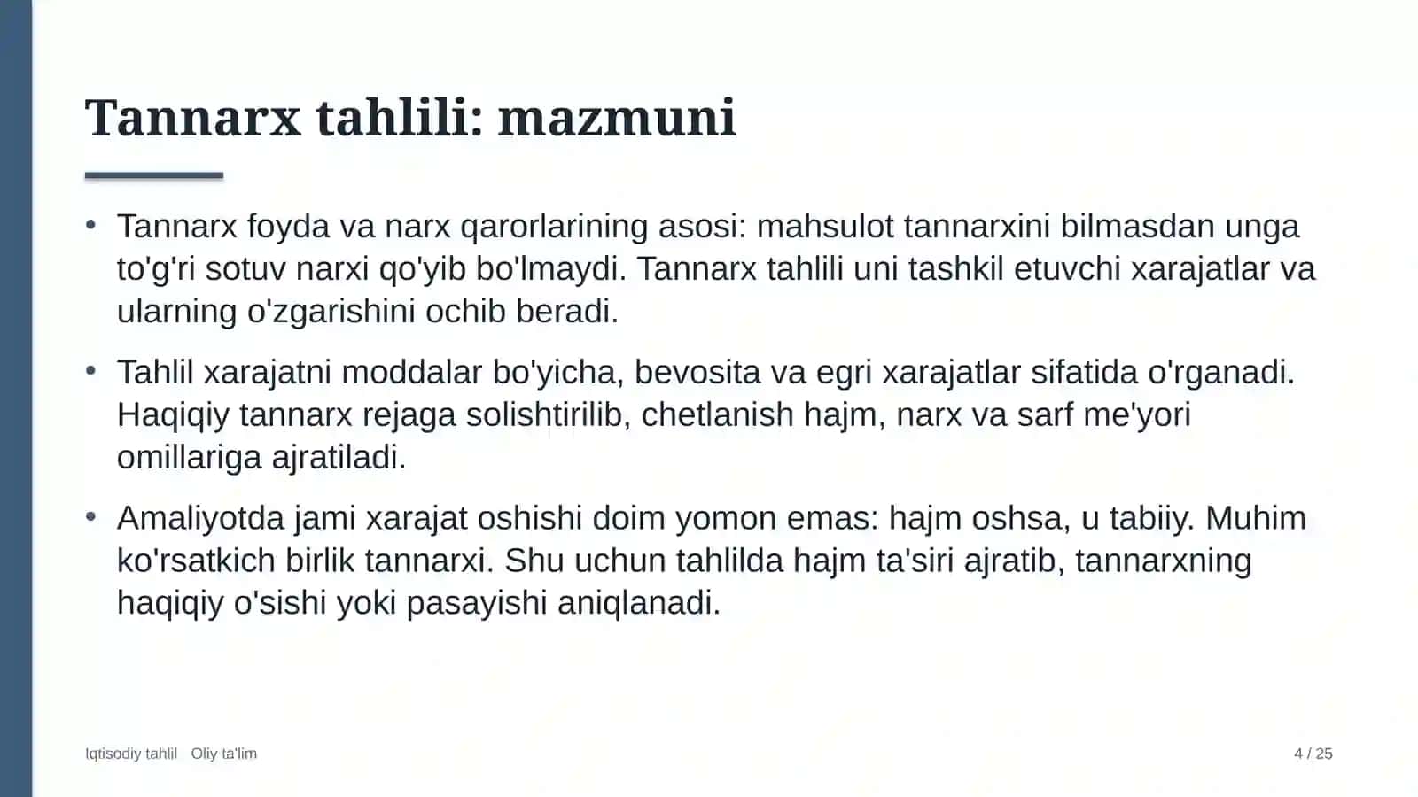 oltin qazib olish sanoatida tannarx tahlili 7769 4