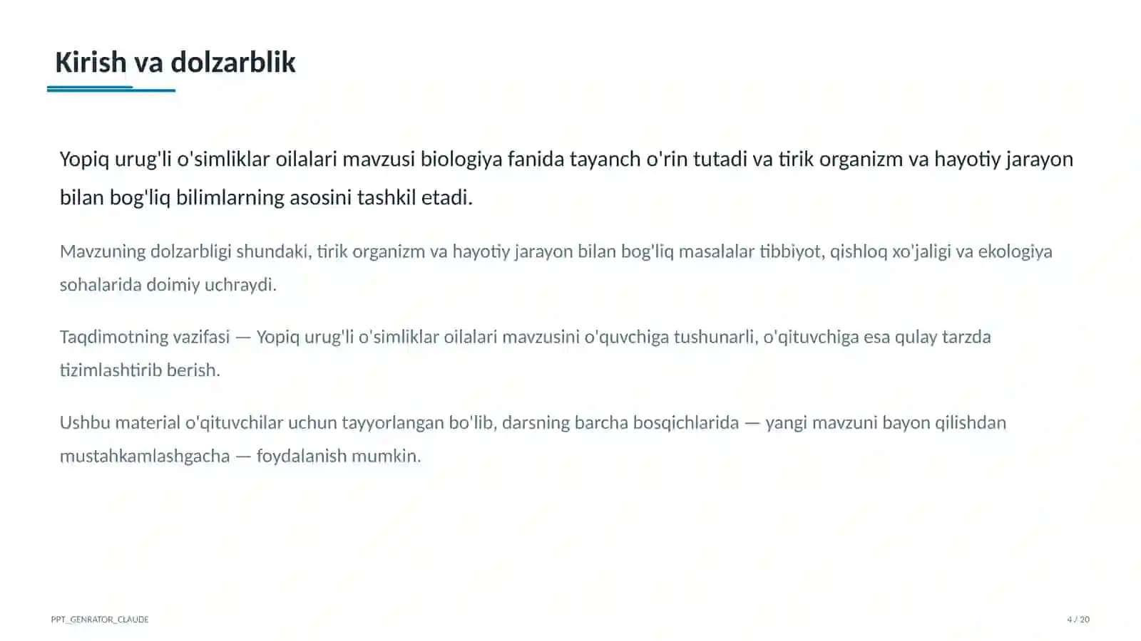 Yopiq urug'li o'simliklar oilalari (6-sinf) 4