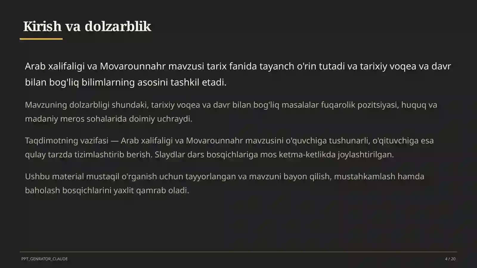 Arab xalifaligi va Movarounnahr (7-sinf) 4