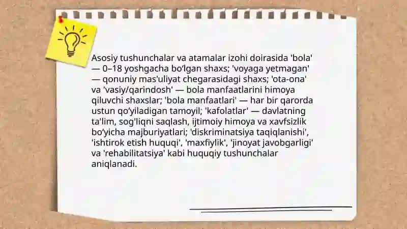 Bola huquqlarining kafolatlari toʻgʻrisidagi qonun izohi 4
