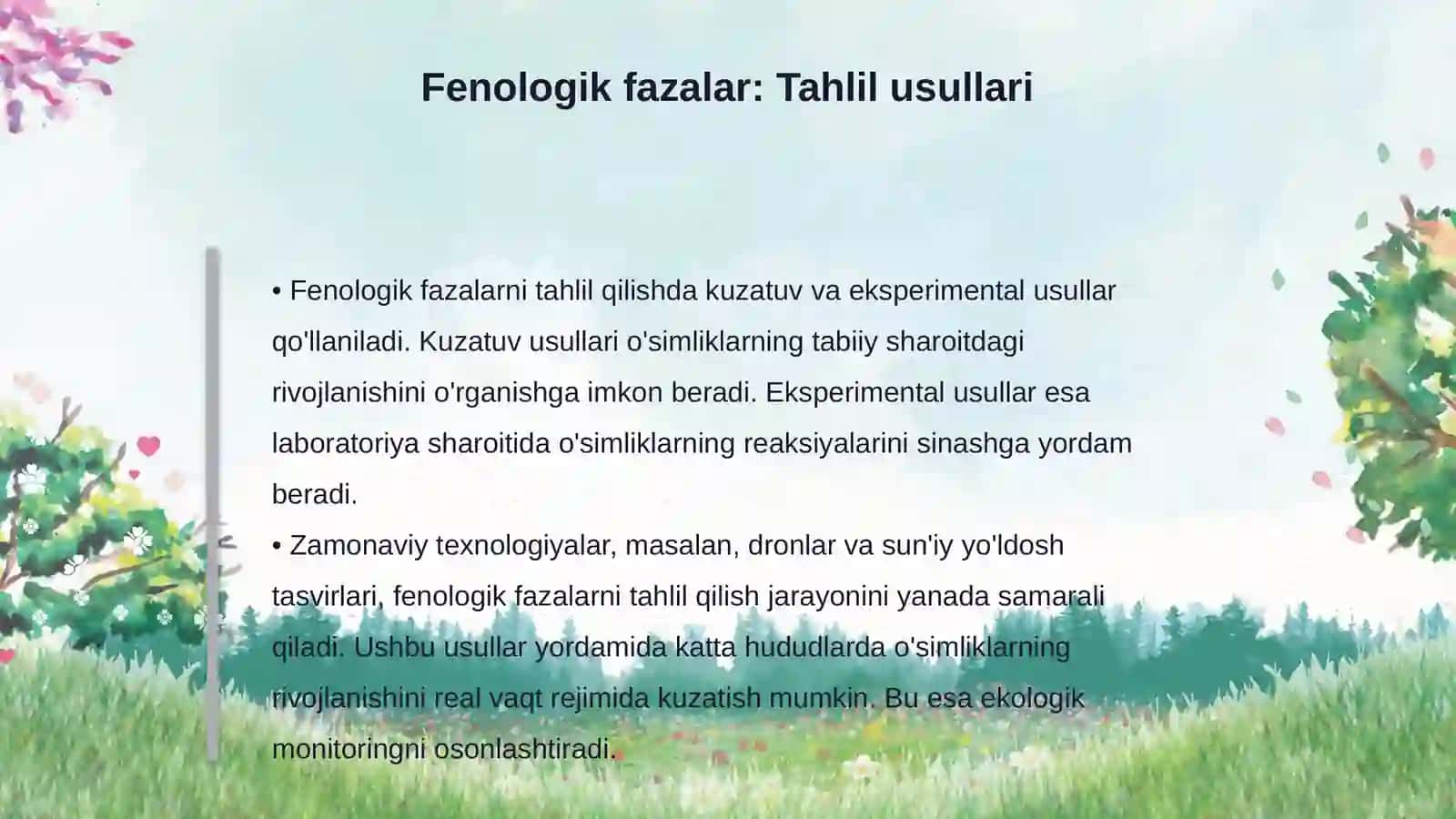O'simliklarning fenologik fazalari va introduksiya uchun ahamiyati 4
