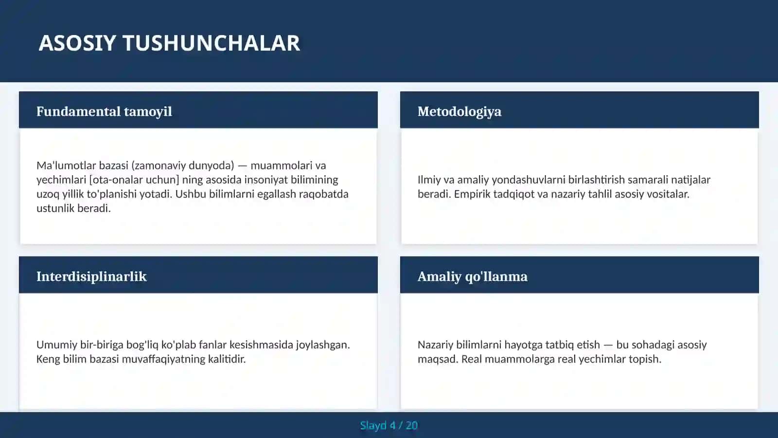 MA'LUMOTLAR BAZASI (ZAMONAVIY DUNYODA) — MUAMMOLARI VA YECHIMLARI [OTA-ONALAR UCHUN] 4