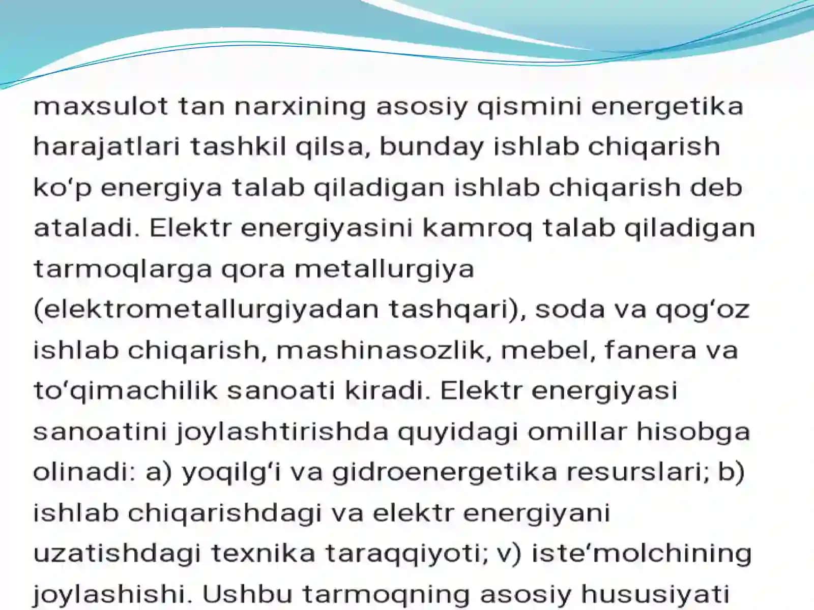 ELEKTR ENERGETIKA SOHASI 4