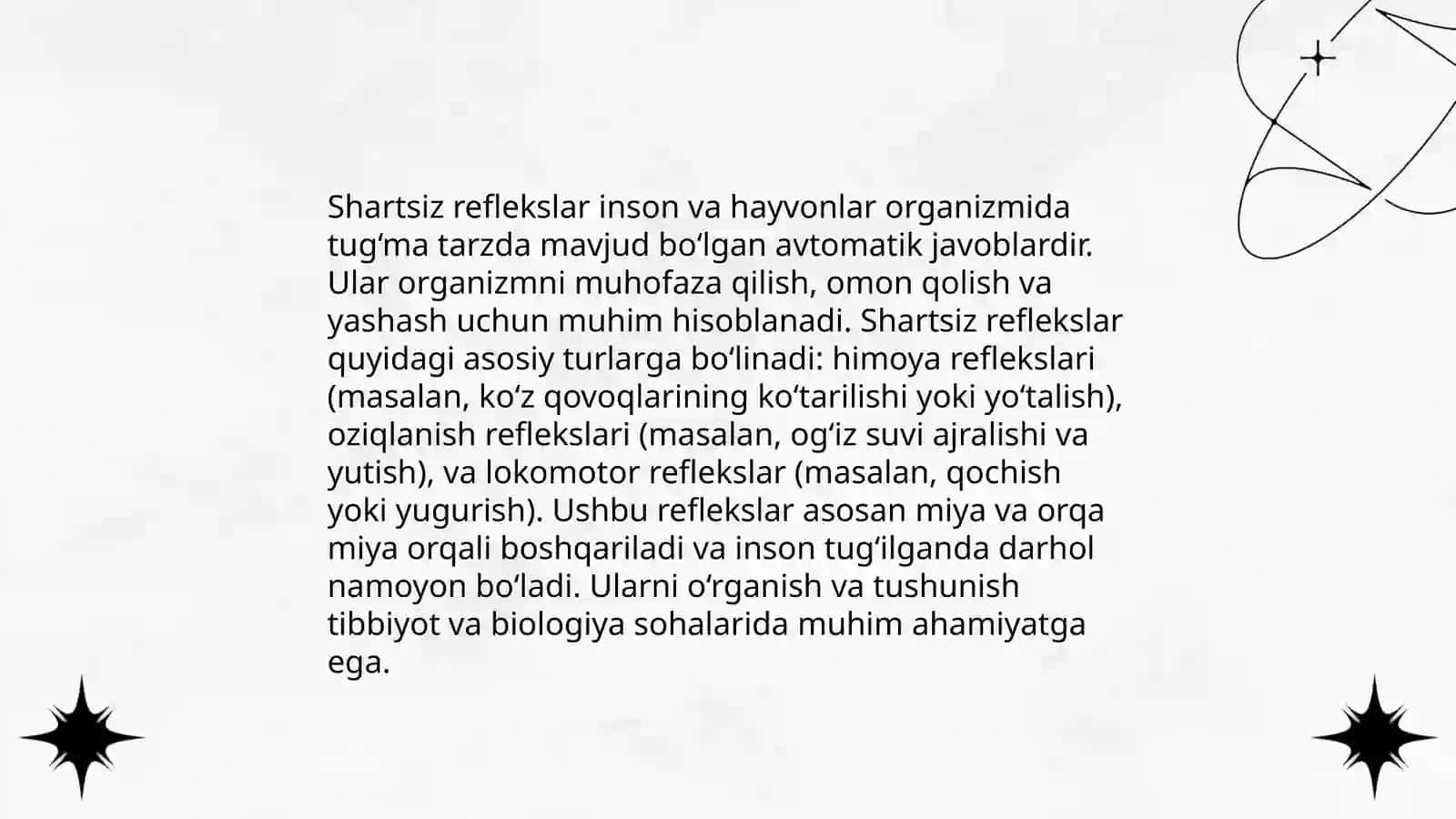 Bolalarda shartli va shartsiz reflekslarni o'rganish 4