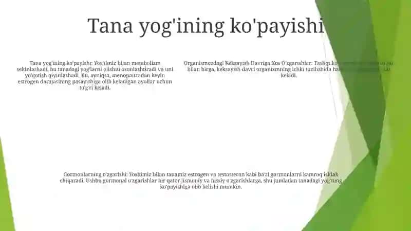 Organizmdagi Keksayish Davriga Xos Òzgarishlar 4