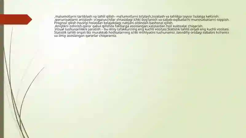 tajriba natijasida tahlil 4