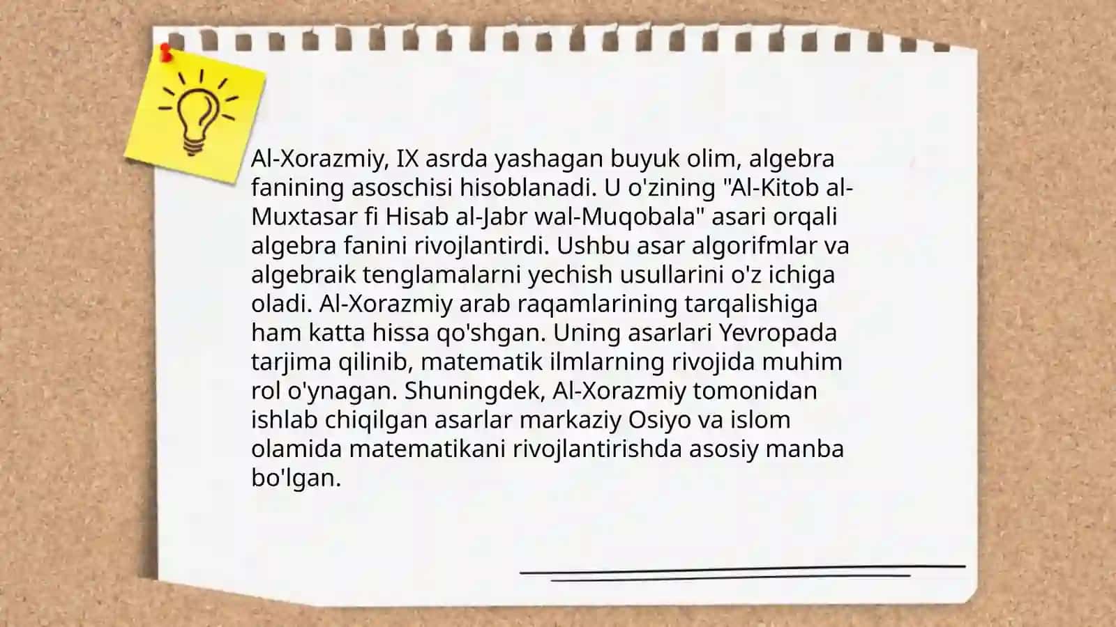 Al-Xorazmiy va uning matematik merosi 4