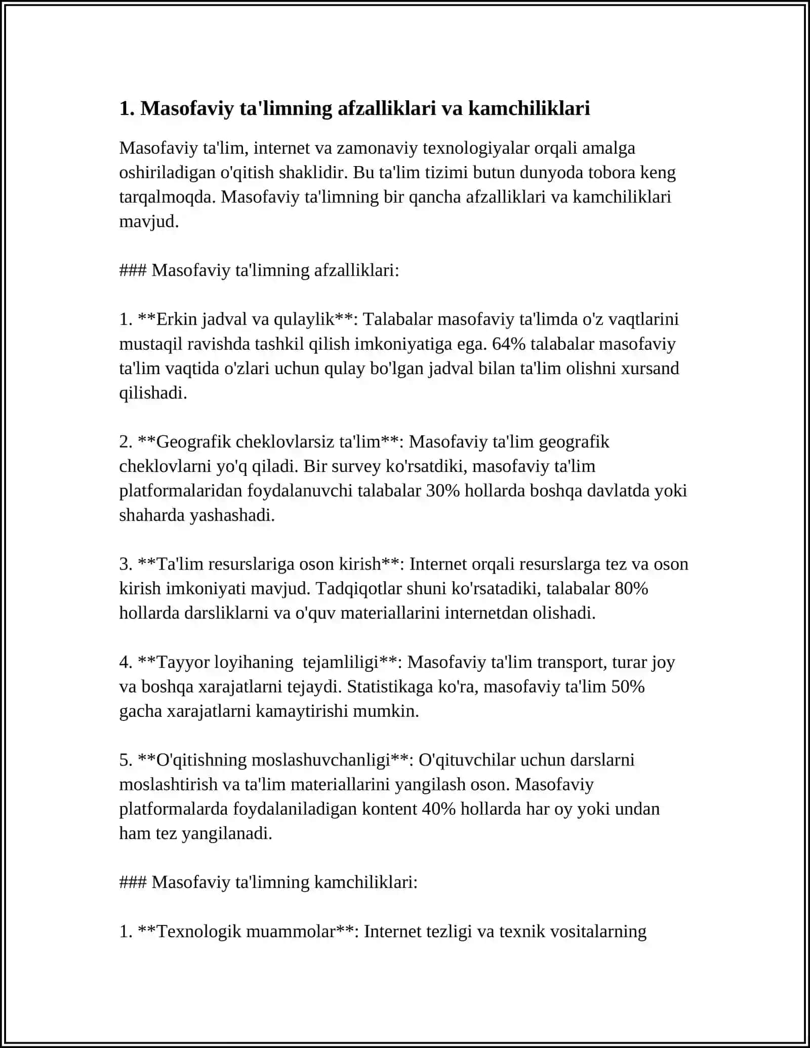 MASOFAVIY TA'LIM TURLARI VA FORMALARI (KEYS, TRANSLYATSIYA VA TARMOQ TEXNOLOGIYALARI) 4