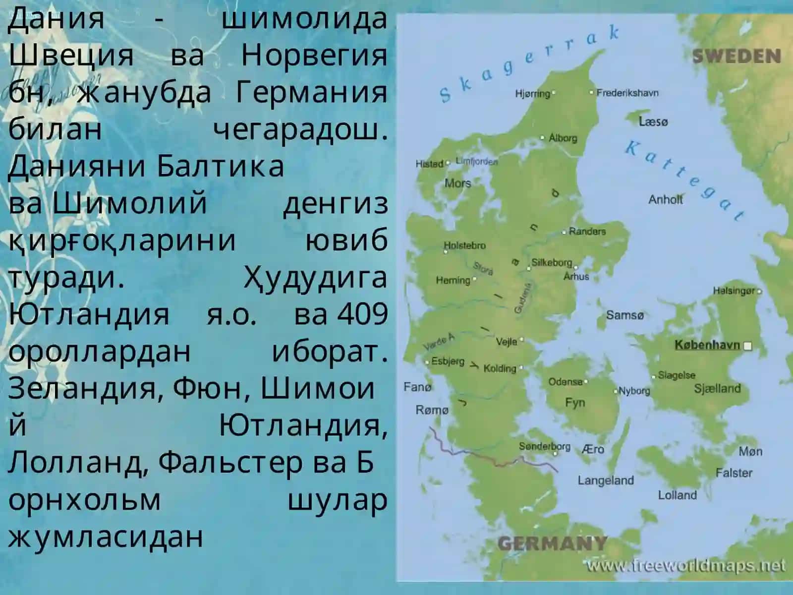 Дания бугунги кунда 4