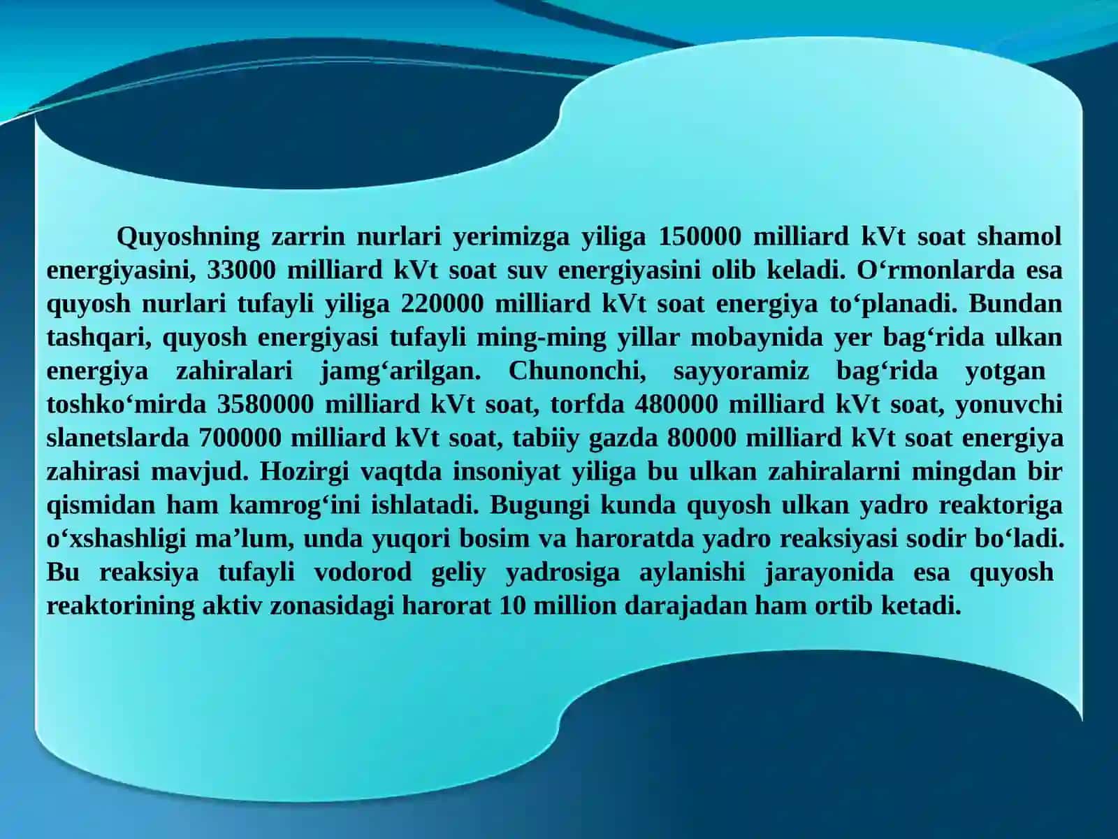 Quyoshenergetikasi shamol energetikasi 4