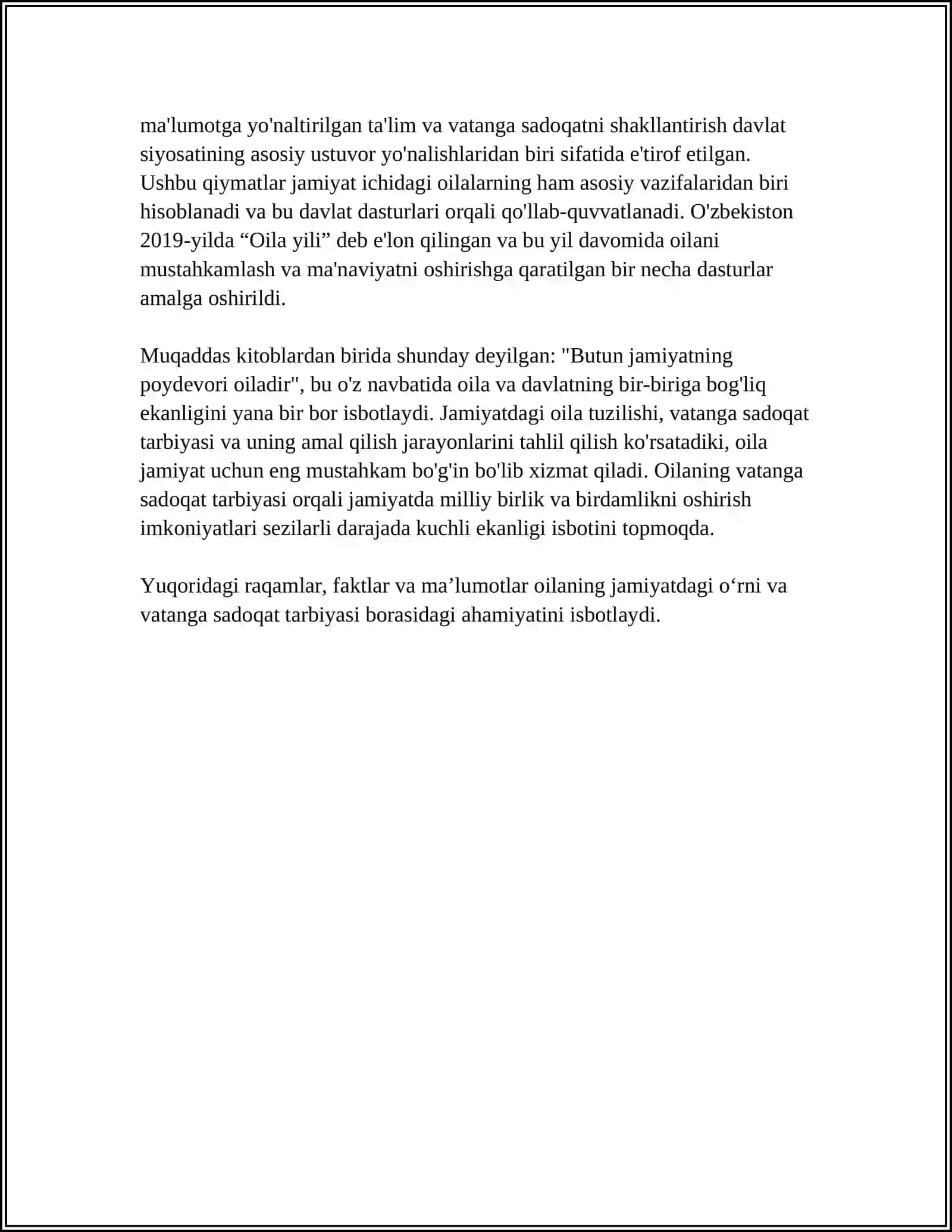 Oilaning jamiyatdagi roli va vatanga sadoqat tarbiyasi 4