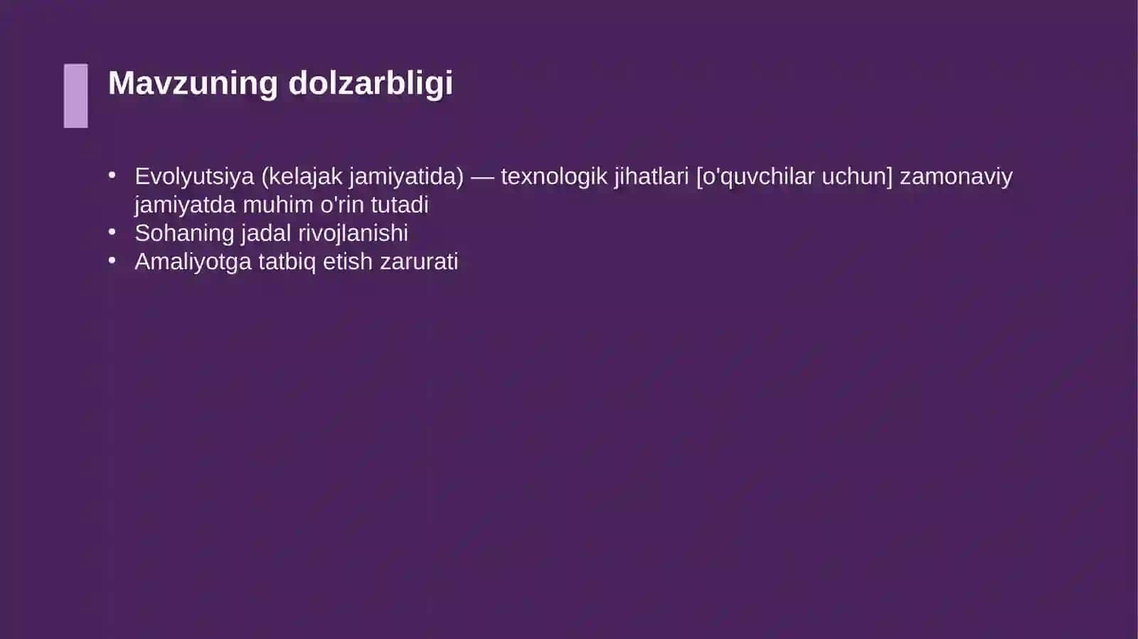 Evolyutsiya (kelajak jamiyatida) — texnologik jihatlari [o'quvchilar uchun] 4