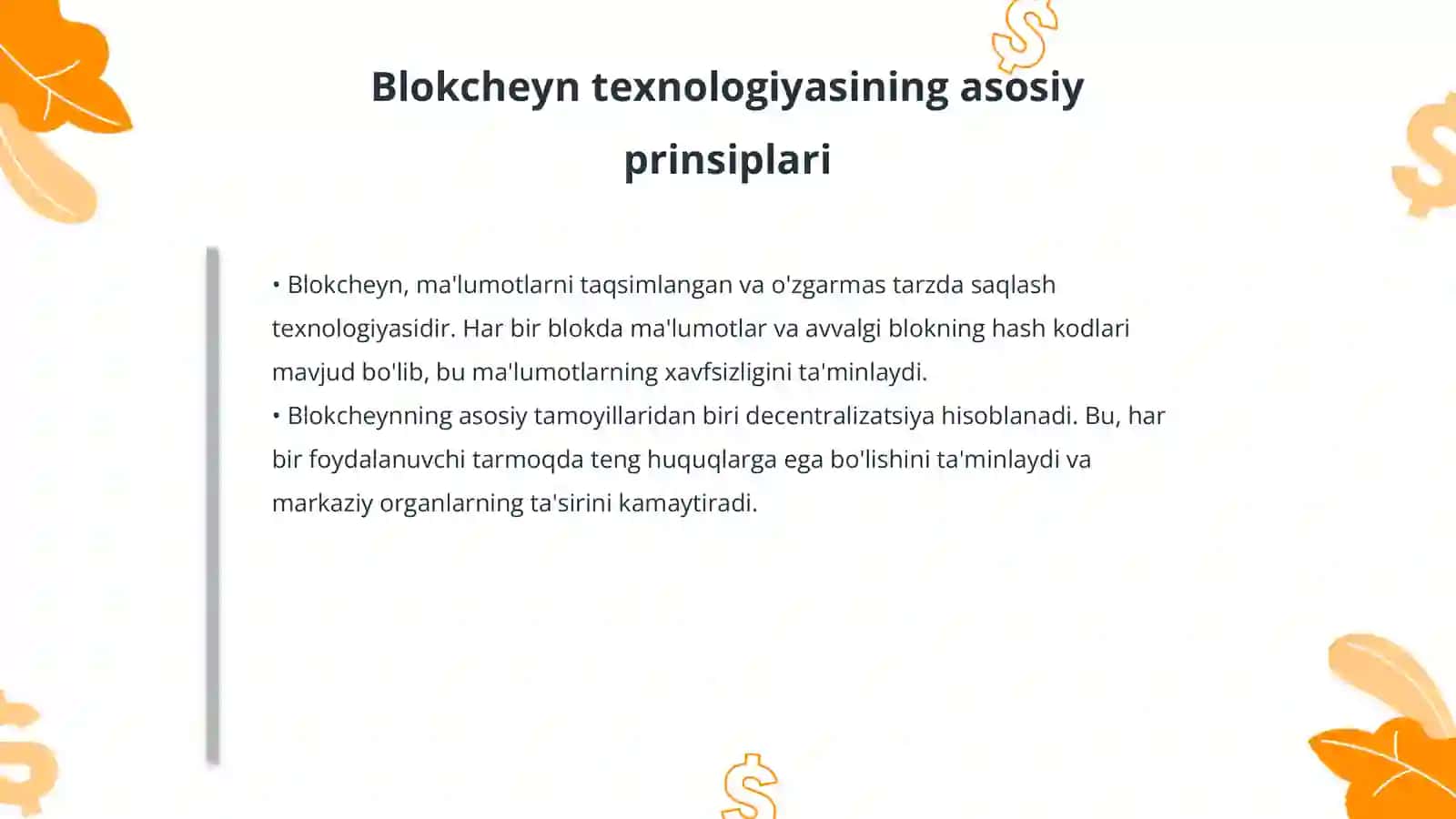 Kriptovalyutalar va blokcheyn texnologiyalar 4