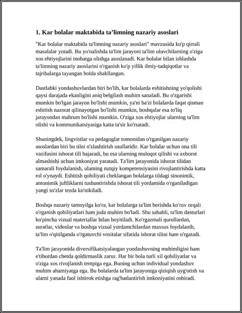 KAR BOLALAR MAKTABIDA TAʼLIM TAMOYILLARI VA METODLARI 4