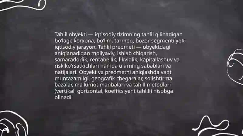 Iqtisodiyot tahlil bosqichlari 4