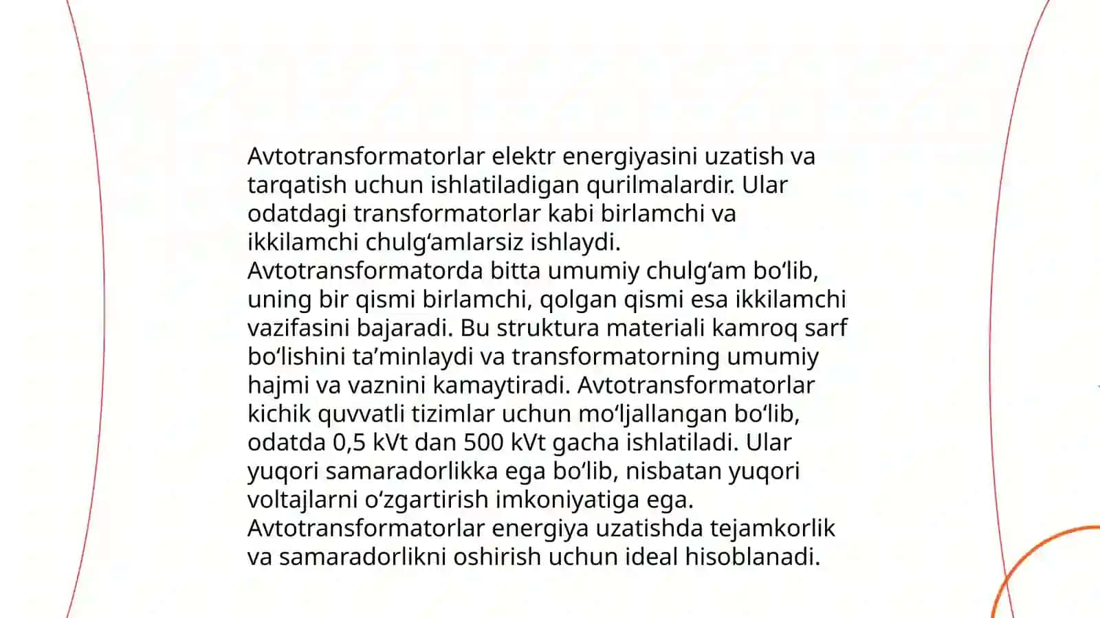 Avtotransformatorlar 4