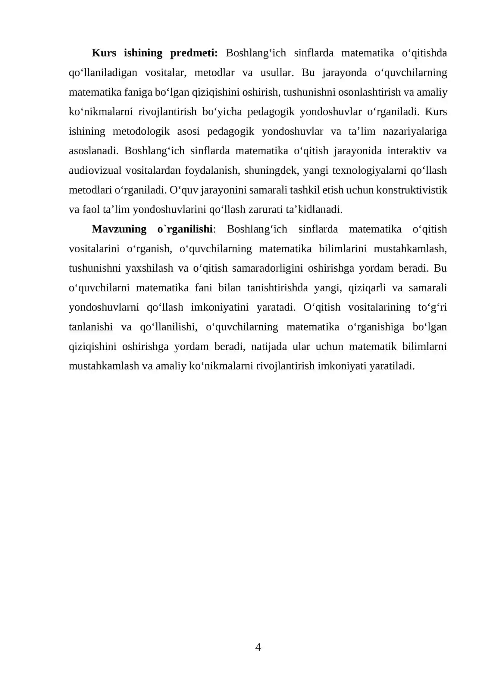 BOSHLANG‘ICH SINFLARDA MATEMATIKA OʻQITISH VOSITALARI 4