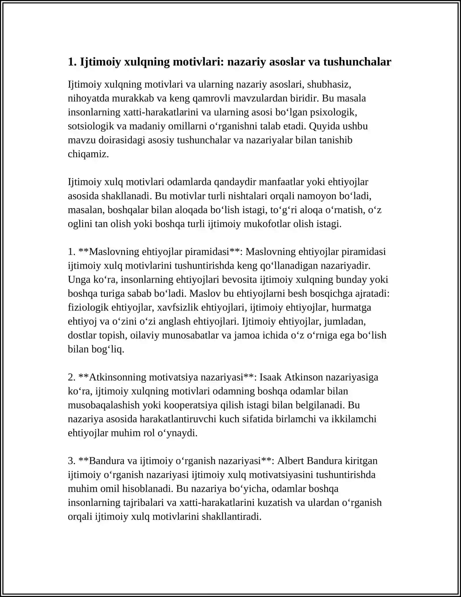 IJTIMOIY XULQNING MOTIVLARI 4