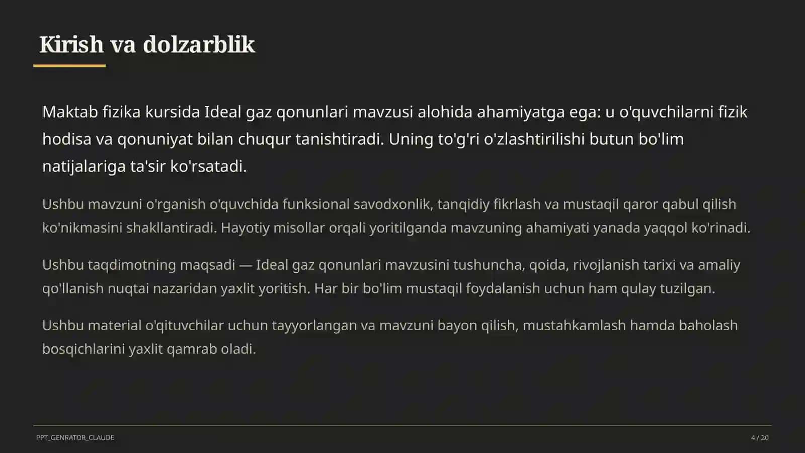 Ideal gaz qonunlari (10-sinf) 4