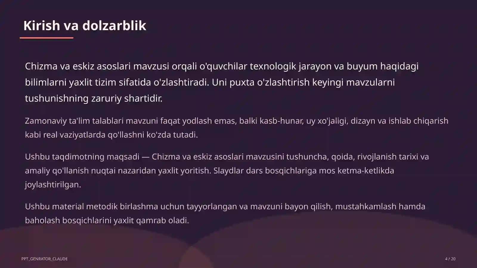 Chizma va eskiz asoslari (6-sinf) 4