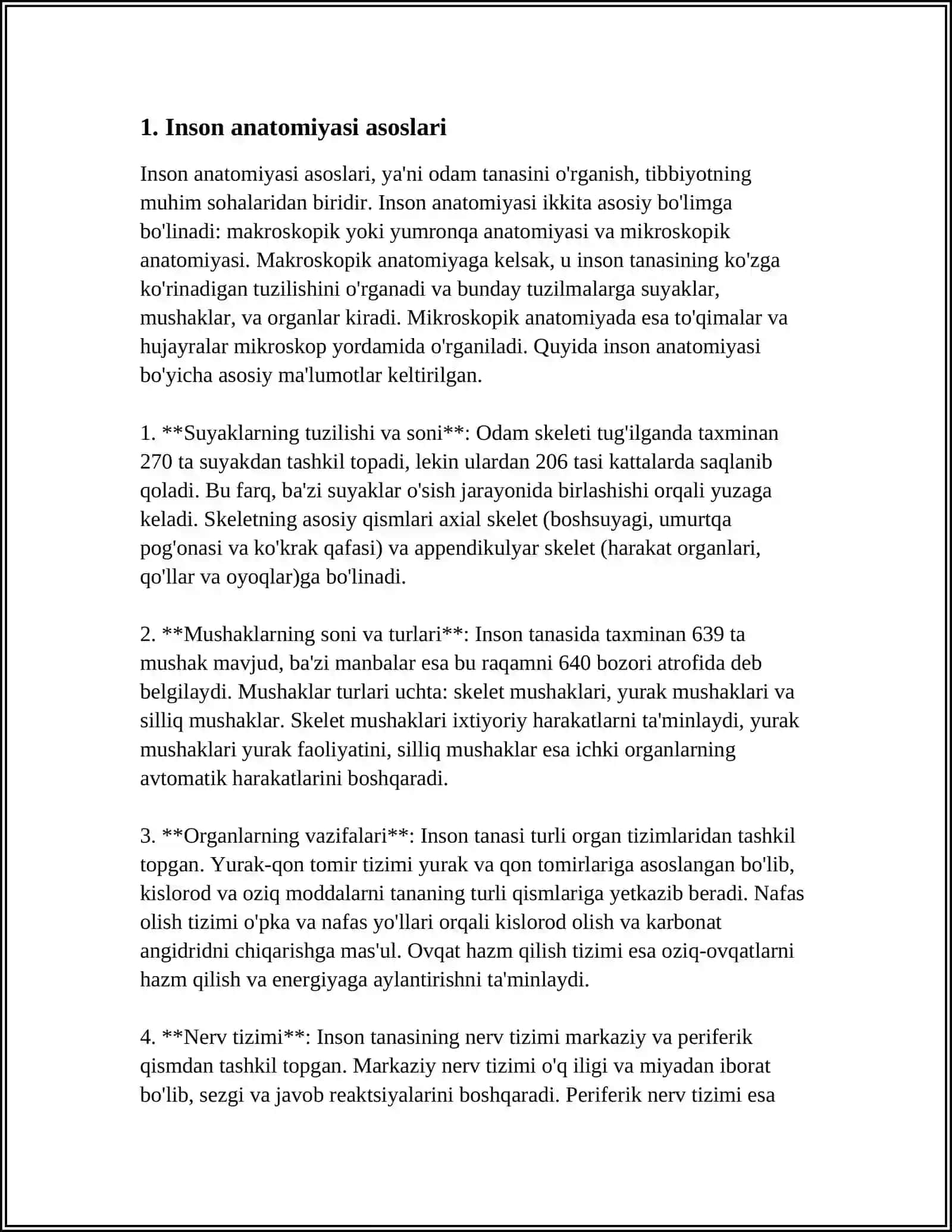 ANOTIMYA FIZIOLOGIYA VA PATOLOGIYA HAQIDA TUWUNCHA 4